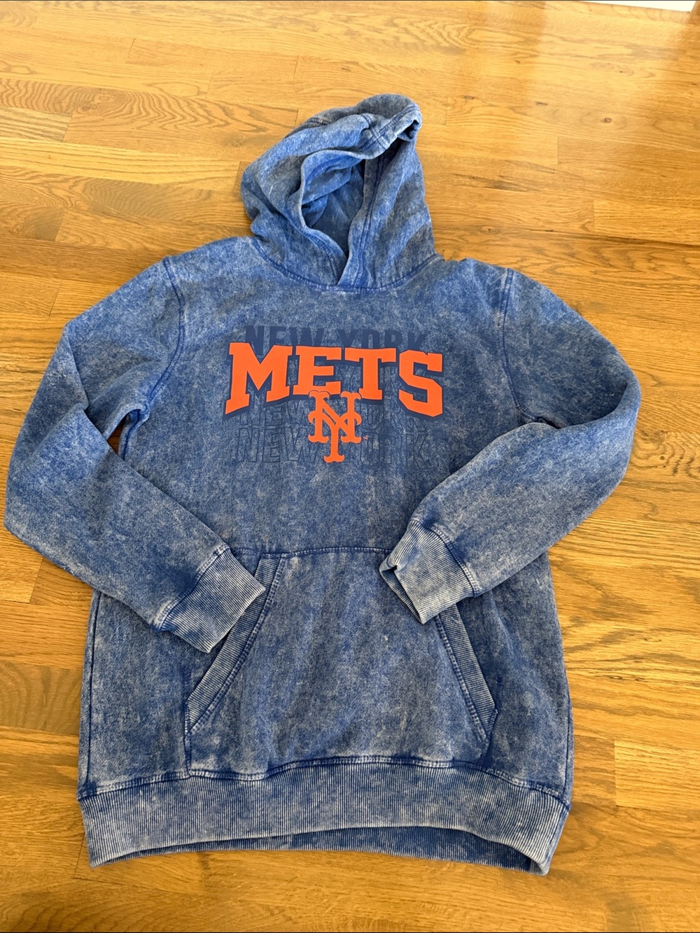 Genuine Merchandise Blue and Orange Mets Zip-Up Hoodie